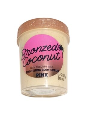 VS PINK Limited Edition Bronzed Coconut Milk Smoothing Body Scrub Wash 10 Oz NEW